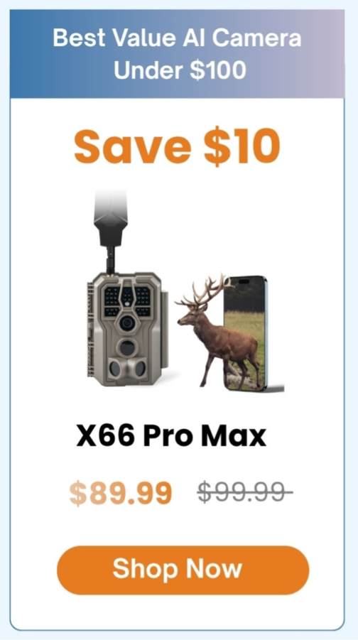  X66 Pro Max Cellular AI Trail Camera