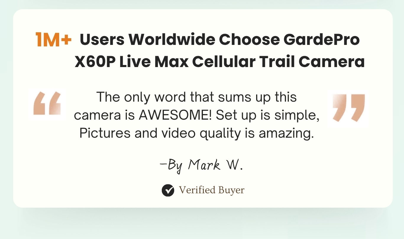Extra 20% off X60P Live Max Cellular Trail Camera